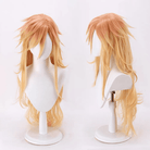 Demon slayer Douma Long Curly Blonde Mixed Color Cosplay Wigs - lemailwigs