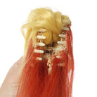 Demon Slayer / Kimetsu no Yaiba Rengoku Kyoujurou Yellow Mixed Red Ponytail Cosplay Wigs - lemailwigs