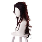 Demon Slayer / Kimetsu no Yaiba Tanjirou Kamado Red Mix Black Long Ponytail Cosplay Wigs - lemailwigs