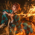 Demon Slayer Kimetsu no Yaiba Tanjirou Kamado Short Wine Red Men Cosplay Wigs - lemailwigs