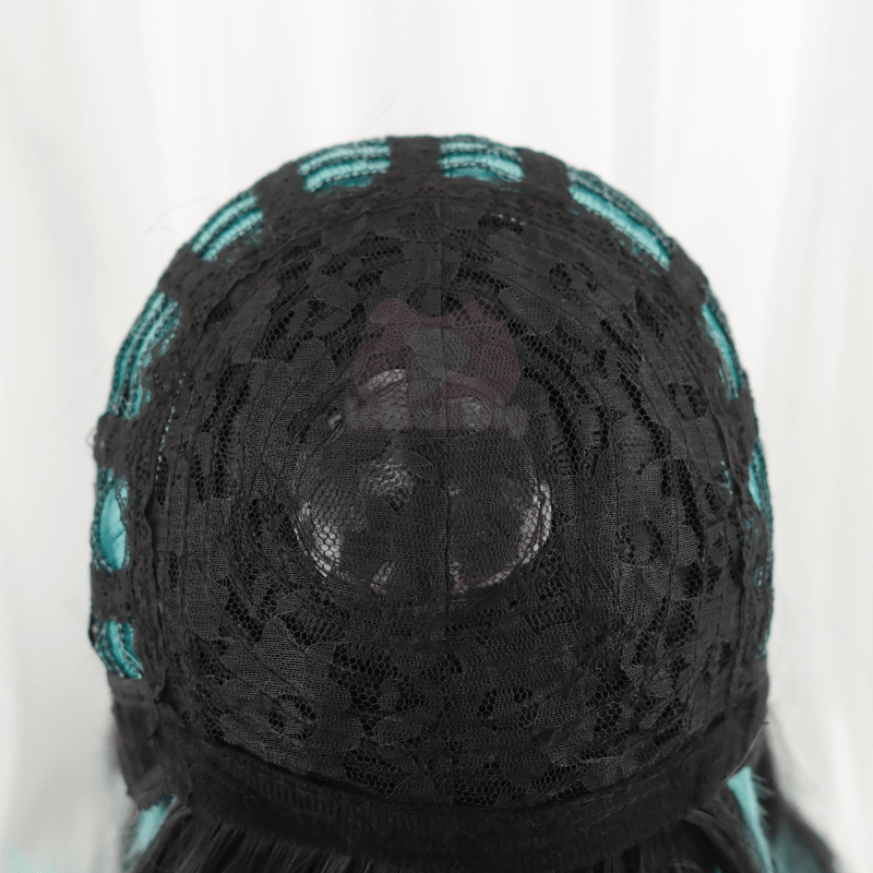 Demon Slayer / Kimetsu no Yaiba Tokitou Muichirou Long Straight Black Gradient Color Cosplay Wigs - lemailwigs