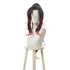 Demon Slayer Kokushibou Kokushibo Black Mixed Red Cosplay Wig - lemailwigs