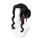 Demon Slayer Muzan Kibutsuji Female Black Curly Cosplay Wig - lemailwigs