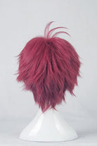 Diabolik Lovers Sakamaki Ayato Dark Wine Red Short Straight Anime Wigs Fluffy Synthetic Cosplay Wigs - lemailwigs
