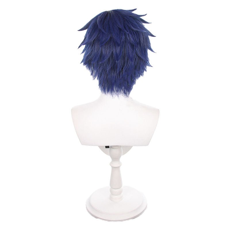 Ensemble Stars 2 Sazanami Jun Navy Blue Cosplay Wigs - lemailwigs