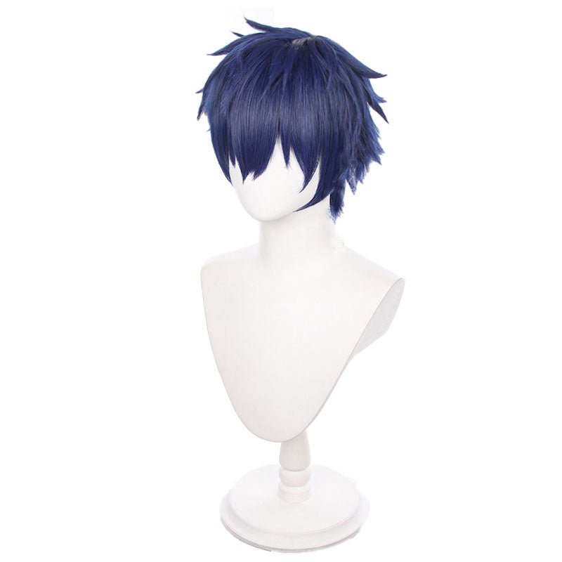 Ensemble Stars 2 Sazanami Jun Navy Blue Cosplay Wigs - lemailwigs