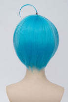 Ensemble Stars Shinkai Kanata Anime Synthetic Short Straight Blue Cosplay Wigs - lemailwigs