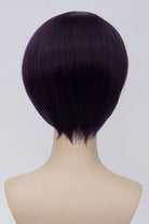 Ensemble Stars Shinobu Sengoku Dark Purple With Yellow Highlight Color Anime Short Straight Cosplay Wigs JF241 - lemailwigs