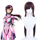 EVA Mari Illustrious Makinami Long Brown Cosplay Wig - lemailwigs