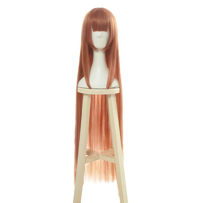 Fashion Women 100cm Long Straight Brown Cosplay Wigs - lemailwigs