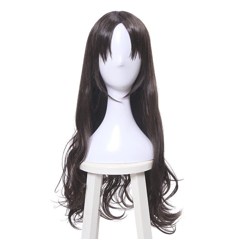 Fate/Grand Order Rin Tohsaka Long Curly Synthetic Dark Brown Cosplay Wigs - lemailwigs