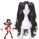 Fate/Grand Order Rin Tohsaka Long Curly Synthetic Dark Brown Cosplay Wigs - lemailwigs