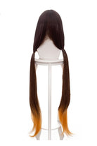Fate/GrandOrder Osakabehime Cosplay Wigs Brown Mixed Yellow Long Bunches - lemailwigs