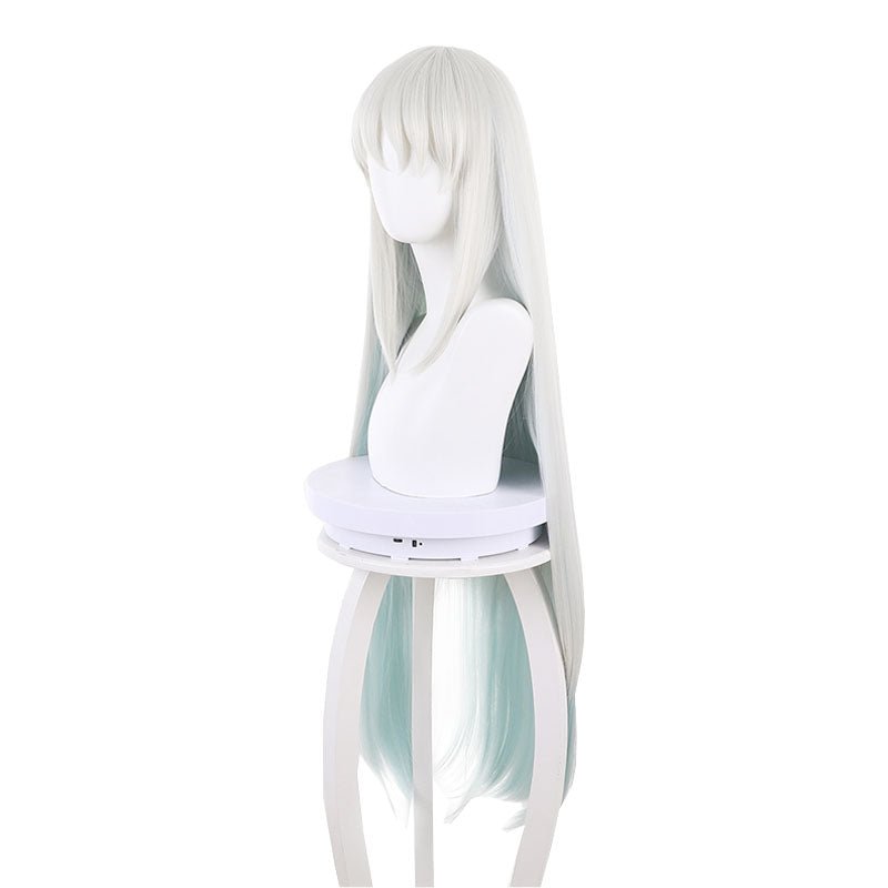 FGO/Fatego SSR Morgan Grey Mixed Light Green Cosplay Wig - lemailwigs