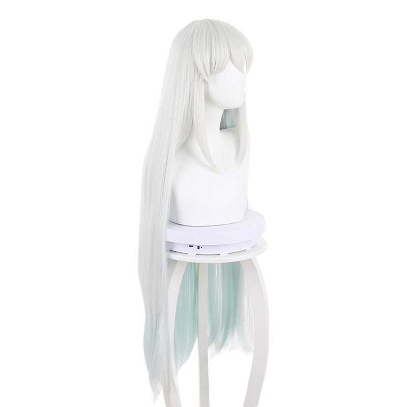 FGO/Fatego SSR Morgan Grey Mixed Light Green Cosplay Wig - lemailwigs