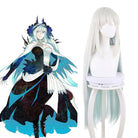 FGO/Fatego SSR Morgan Grey Mixed Light Green Cosplay Wig - lemailwigs