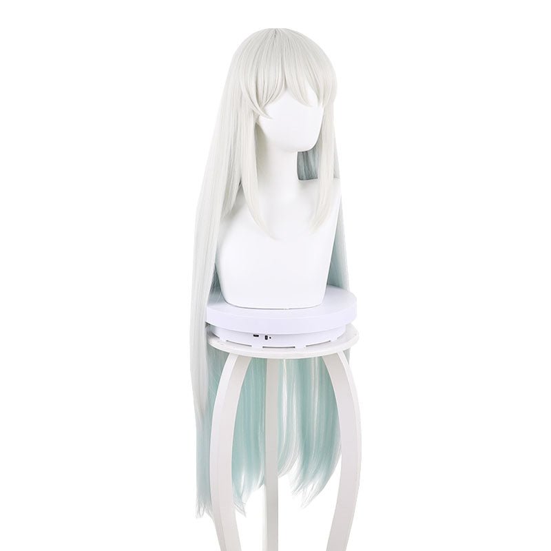 FGO/Fatego SSR Morgan Grey Mixed Light Green Cosplay Wig - lemailwigs