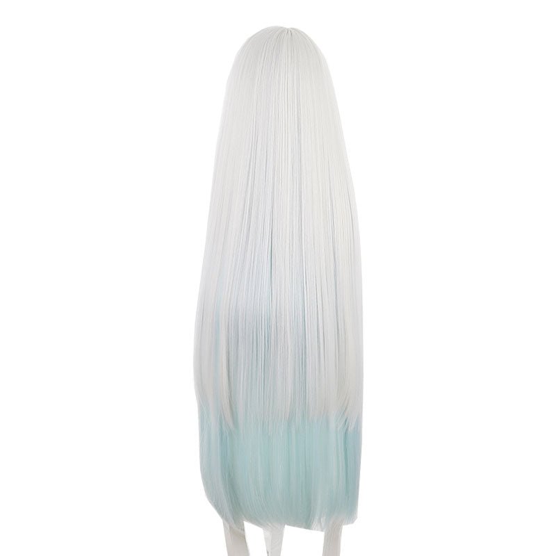 FGO/Fatego SSR Morgan Grey Mixed Light Green Cosplay Wig - lemailwigs