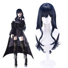 Final Fantasy XIV Gaia Dark Bule Curly Cosplay Wig - lemailwigs