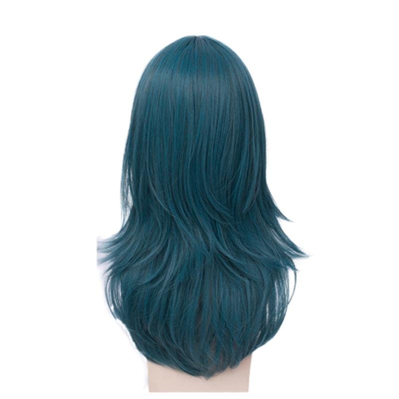 Fire Emblem: ThreeHouses Byleth Long Straight Blue Cosplay Wigs - lemailwigs
