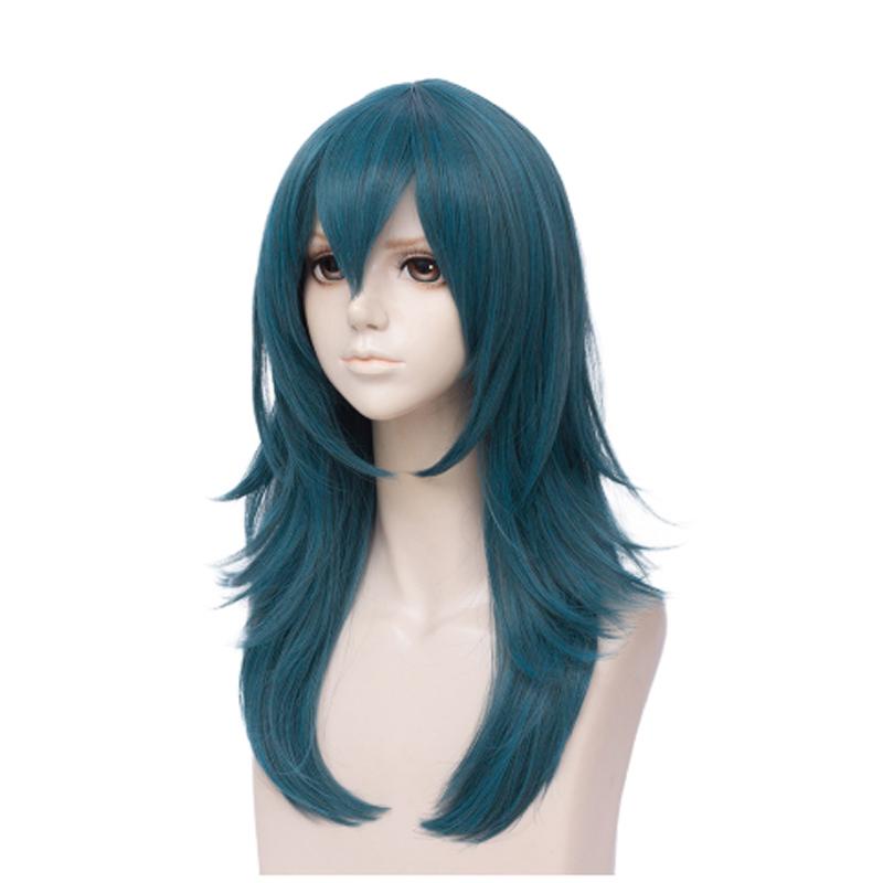 Fire Emblem: ThreeHouses Byleth Long Straight Blue Cosplay Wigs - lemailwigs