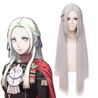 Fire Emblem: ThreeHouses Edelgard Long Straight Grey Cosplay Wigs - lemailwigs
