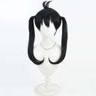 Fire Force Kotatsu Tamaki Long Straight Ponytail Black Cosplay Wigs - lemailwigs