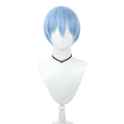 Frieren: Beyond Journey's End Himmel Short Blue Cosplay Wig - lemailwigs