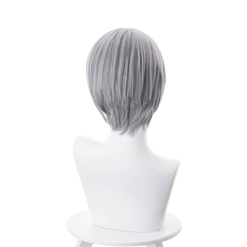 Fruits Basket Soma Yuki Short Straight Grey Men Cosplay Wigs - lemailwigs