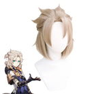 Game Genshin Impact Albedo Short Light Brown Men Cosplay Wigs - lemailwigs