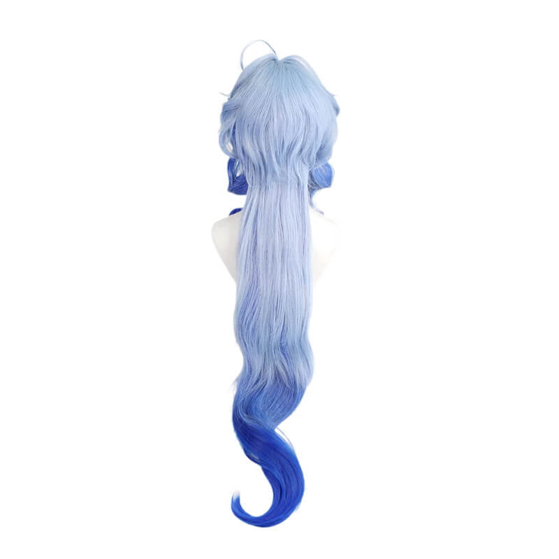 Game Genshin Impact Ganyu Long Gradient Blue Cosplay Wigs - lemailwigs