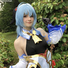 Game Genshin Impact Ganyu Long Gradient Blue Cosplay Wigs - lemailwigs