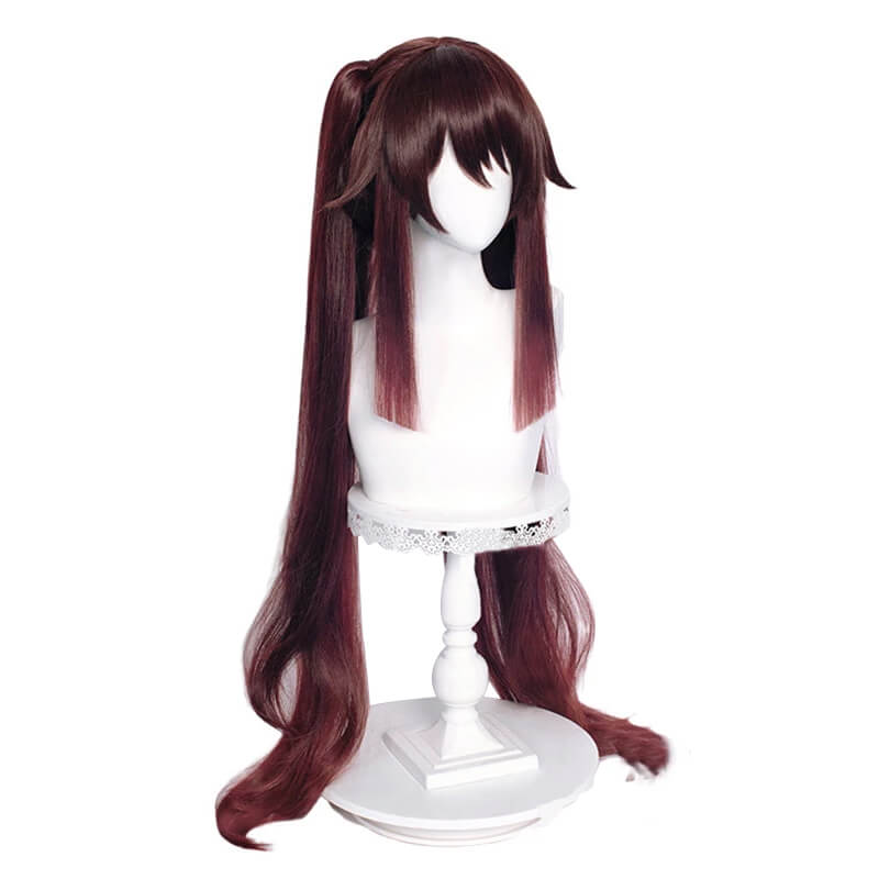 Game Genshin Impact Hu Tao Hutao Cosplay Wigs Dark Brown - lemailwigs