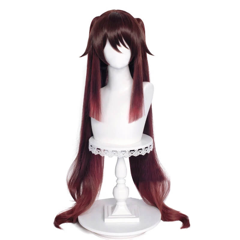 Game Genshin Impact Hu Tao Hutao Cosplay Wigs Dark Brown - lemailwigs
