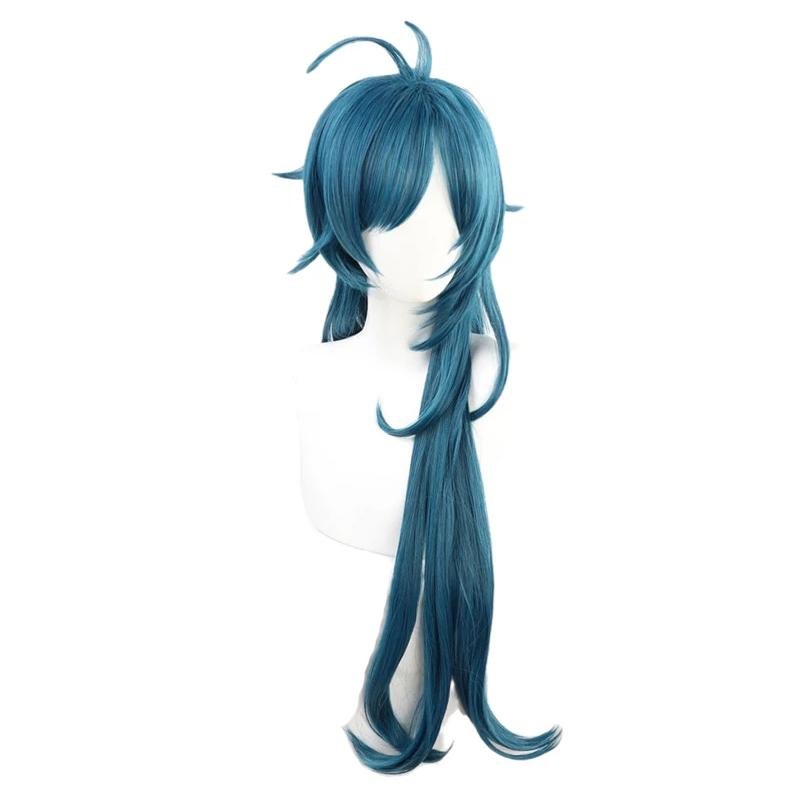 Game Genshin Impact Kaeya Long Blue Men Cosplay Wigs - lemailwigs