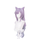 Game Genshin Impact Keqing Long Mixed Purple Ponytail Cosplay Wigs With Ears - lemailwigs