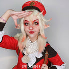 Game Genshin Impact Klee Beige Ponytail Cosplay Wigs - lemailwigs