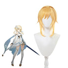 Game Genshin Impact Lumine Ying Short Straight Blonde Cosplay Wigs - lemailwigs