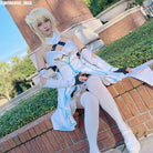 Game Genshin Impact Lumine Ying Short Straight Blonde Cosplay Wigs - lemailwigs