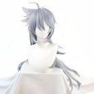 Game Genshin Impact Razor Long Silvery Grey Cosplay Wigs - lemailwigs