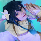 Game Genshin Impact Venti Gradient Blue Braided Cosplay Wigs - lemailwigs