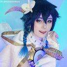 Game Genshin Impact Venti Gradient Blue Braided Cosplay Wigs - lemailwigs