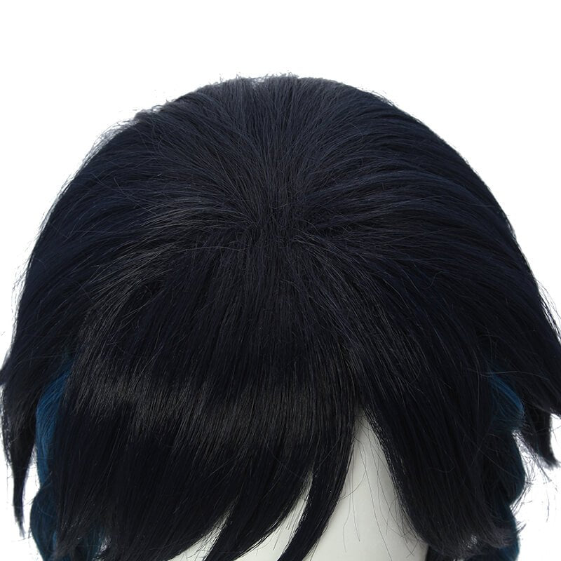 Game Genshin Impact Venti Gradient Blue Braided Cosplay Wigs - lemailwigs