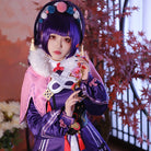 Game Genshin Impact Yunjin Purple Long Cosplay Wigs - lemailwigs