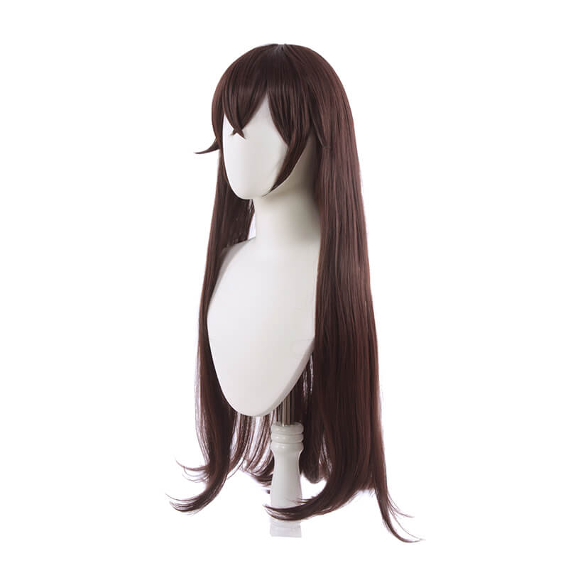 Genshin Impact Amber Long Straight Brown Cosplay Wigs - lemailwigs