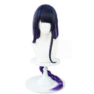 Genshin Impact Baal Dark Purple Long Braid Cosplay Wigs - A - lemailwigs