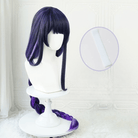 Genshin Impact Baal Dark Purple Long Braid Cosplay Wigs - A - lemailwigs