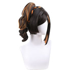 Genshin Impact Chiori Black Mixed Orange Cosplay Wig - lemailwigs