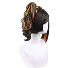 Genshin Impact Chiori Black Mixed Orange Cosplay Wig - lemailwigs
