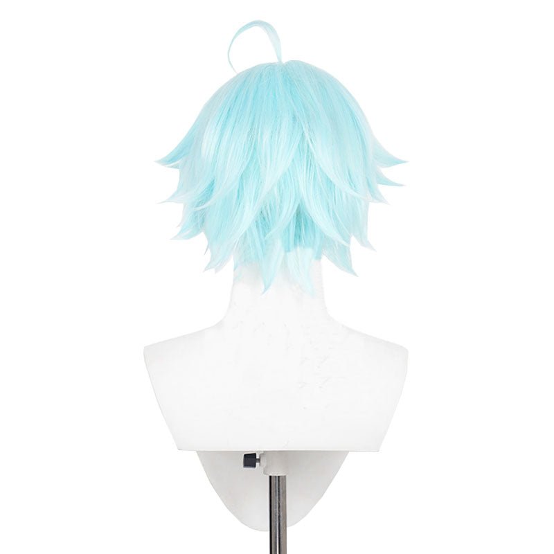 Genshin Impact Chongyun Short Light Blue Cosplay Wig - lemailwigs